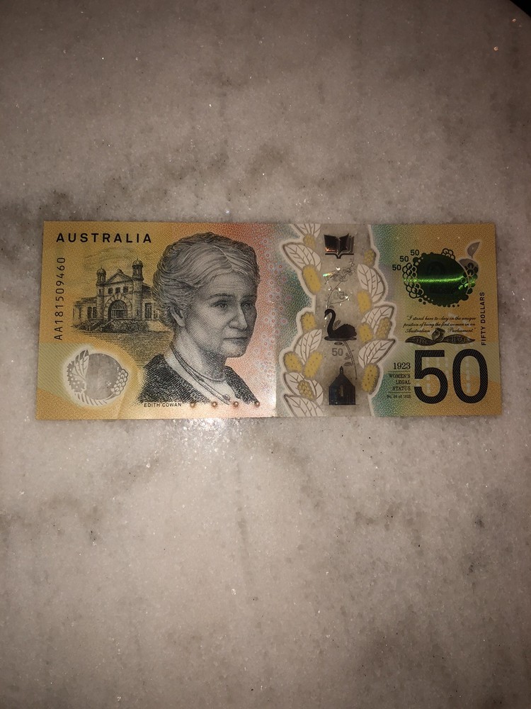 2018 $50 First Prefix Lowe Fraser AA181509460