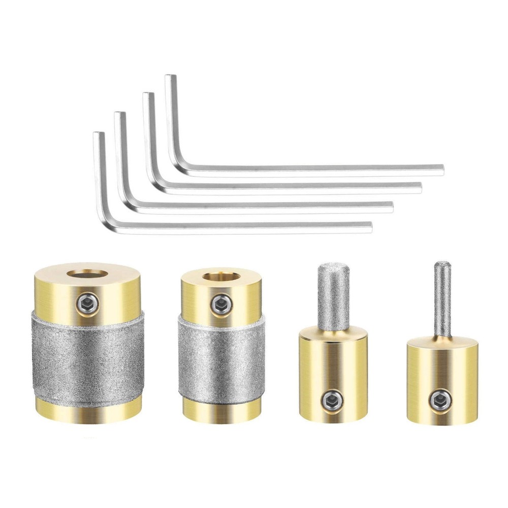 4PCS Diamond Grinder Bits for Stained Glass, Professional Grinder Accessories
