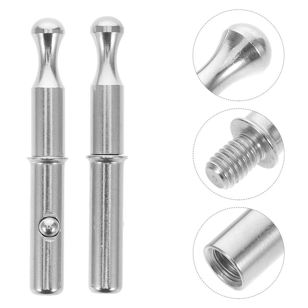 2 Pcs Sink Filter Accessories Basket Handle Stainless Threaded Kitchen Strainer