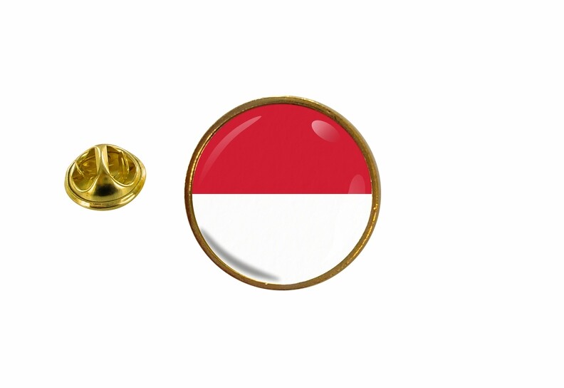 Monaco Monegasque Round Pin Badge