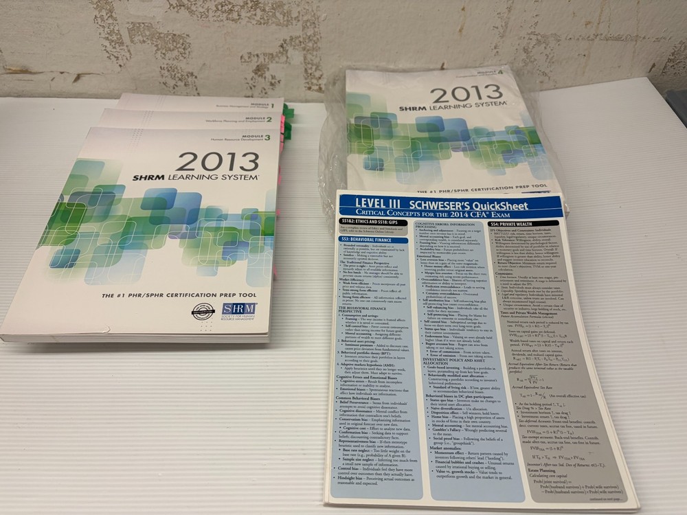 SHRM Learning System Books 2013 (Modules 1-6 plus prep book) (21820RK)
