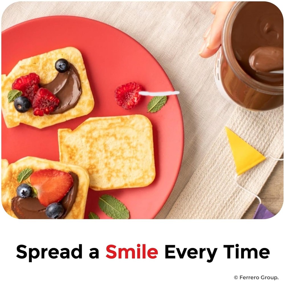 Nutella Hazelnut Spread With Cocoa For Breakfast, 7.7 Oz Jar