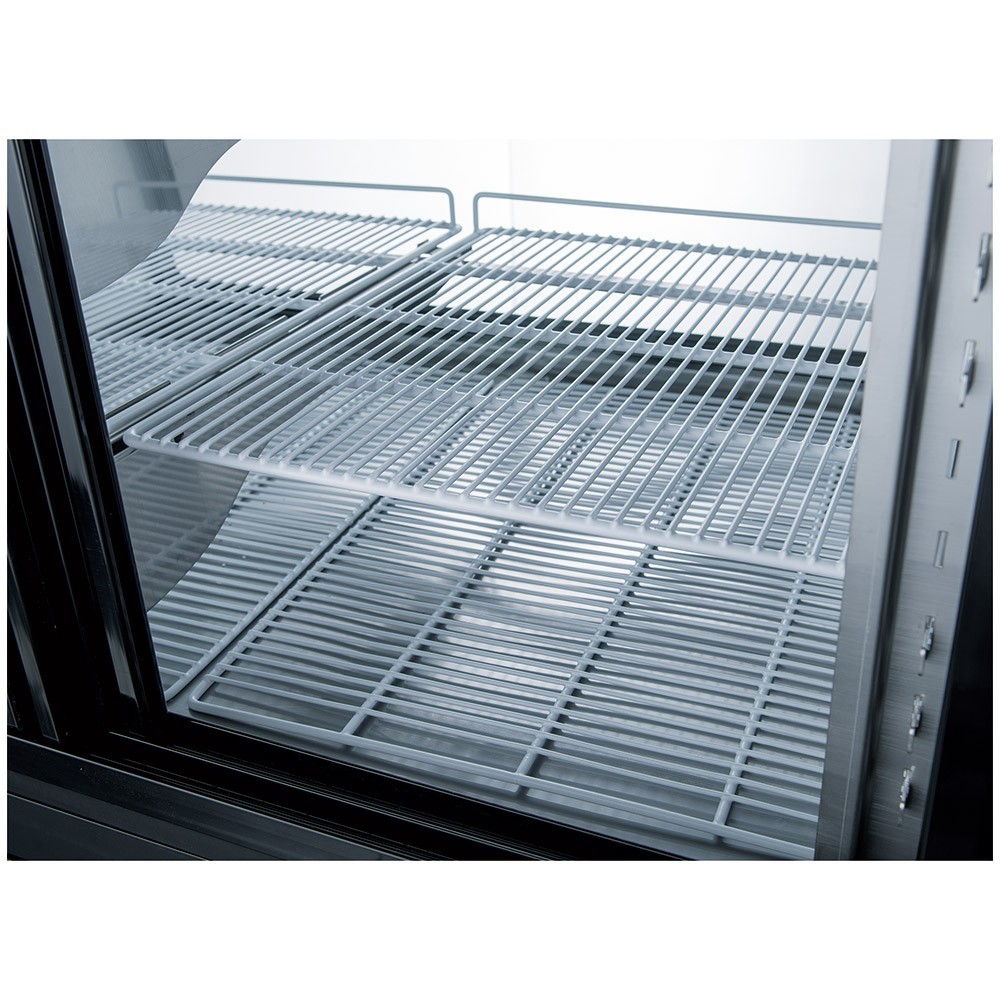 Deli case 48" Gravity Coil. S/S, installed casters