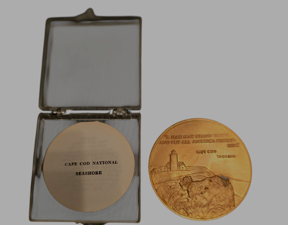 Medal Token Bronze CapeCod National Seashore BeachCommemorate Embossed Souvenir