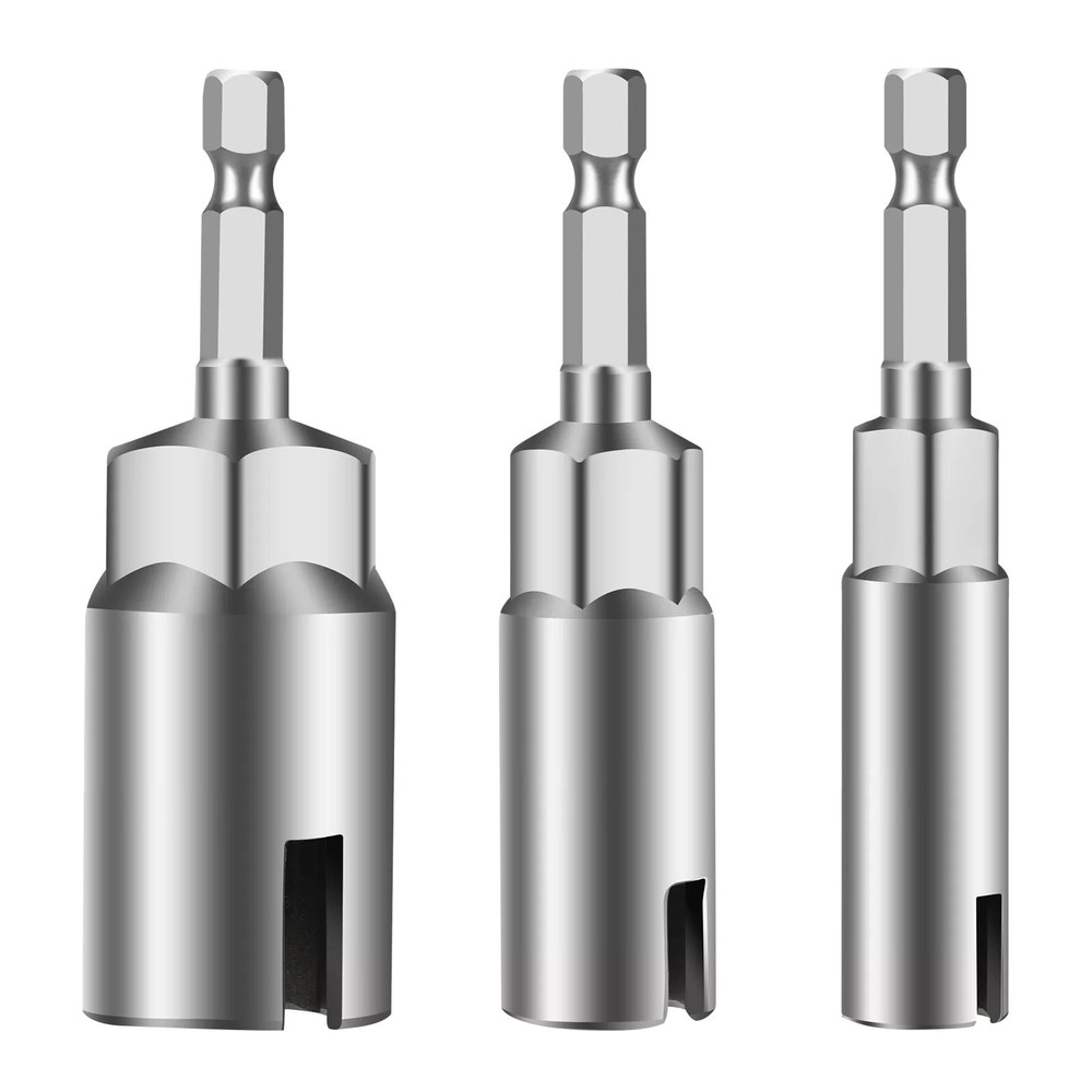 3* Power Wing Nut Driver Hook Drill Bit Socket Wrench Tool 1/4 Inch Hex Shank