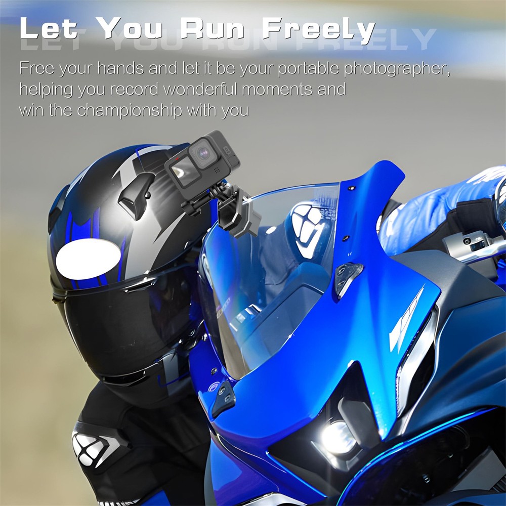 Aluminum Motorcycle Windshield Windscreen Clamp Mount for Insta360