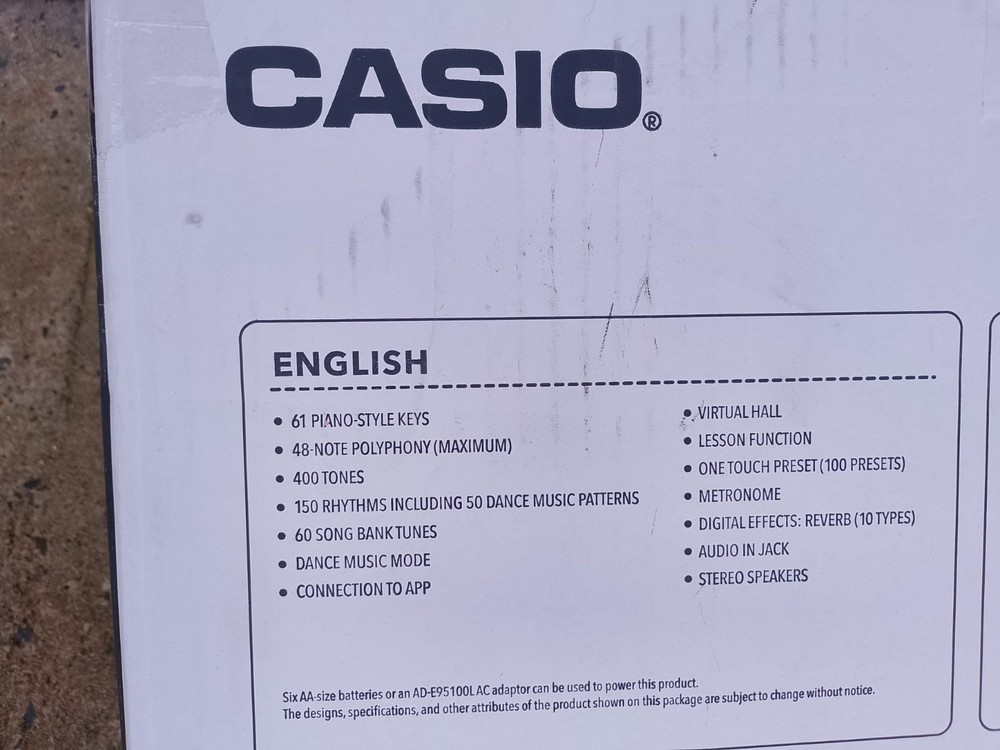 Casio Keyboard PIANO CTK-2550