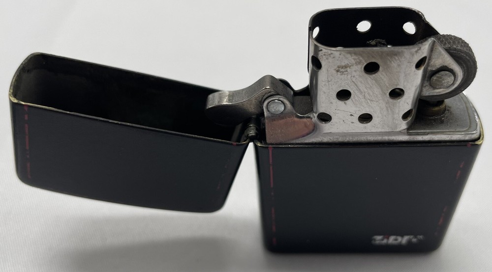2006 Classic Black Matte + Red USED Zippo Lighter