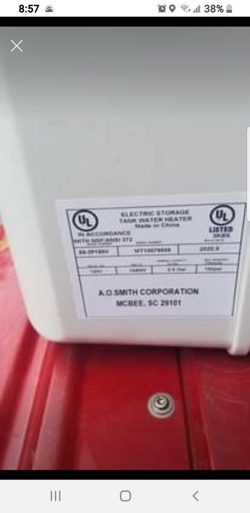 A.O. Smith Signature 2.5-Gallon 1 Element Point of Use Electric Water Heater
