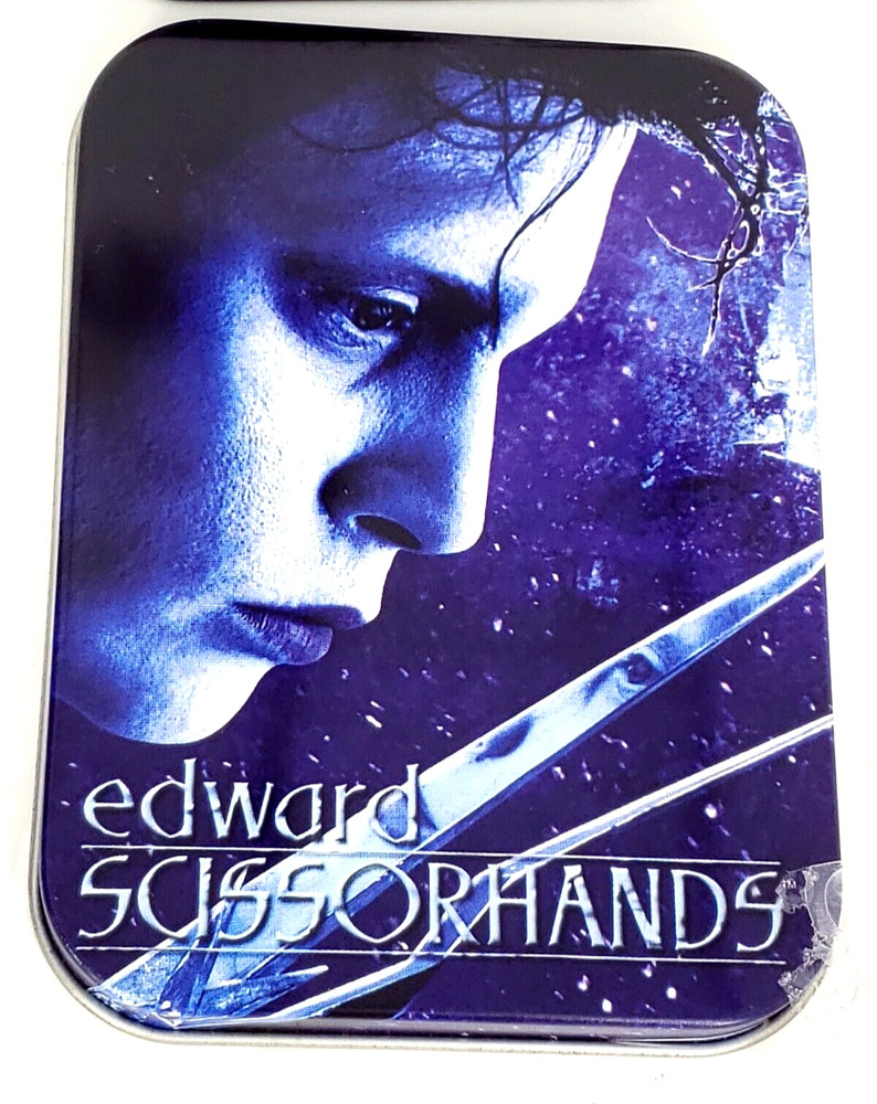 Edward Scissorshands Playing Cards in Matching Tin 2004 Rix Products