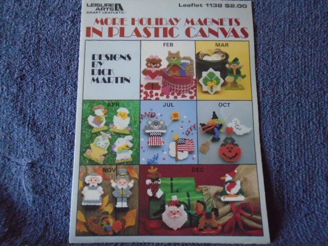 More Holiday Magnets in Plastic Canvas Pattern Leaflet • Leisure Arts