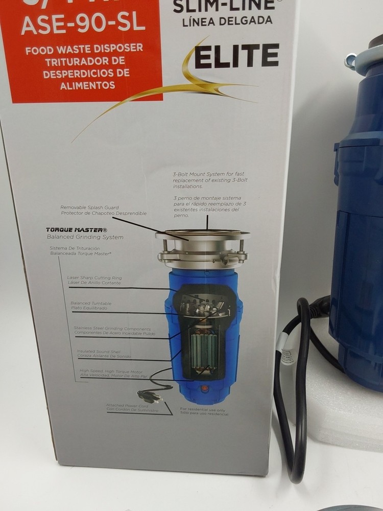 American Standard Corded 3/4hp ASE-90-SL Insulation Garbage Disposal