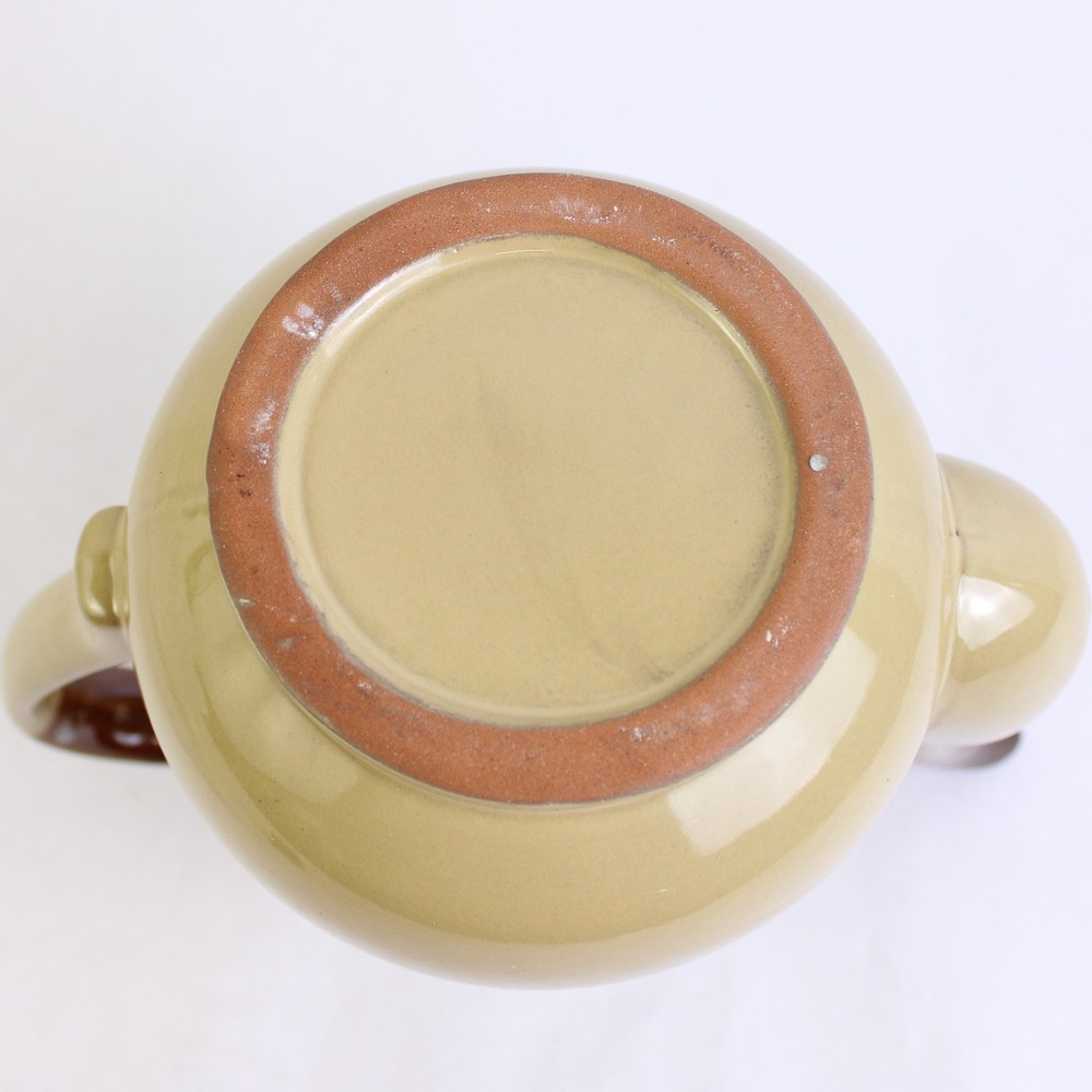Unbranded Medium Ceramic Coffeepot with Lid Tri-Color Glaze