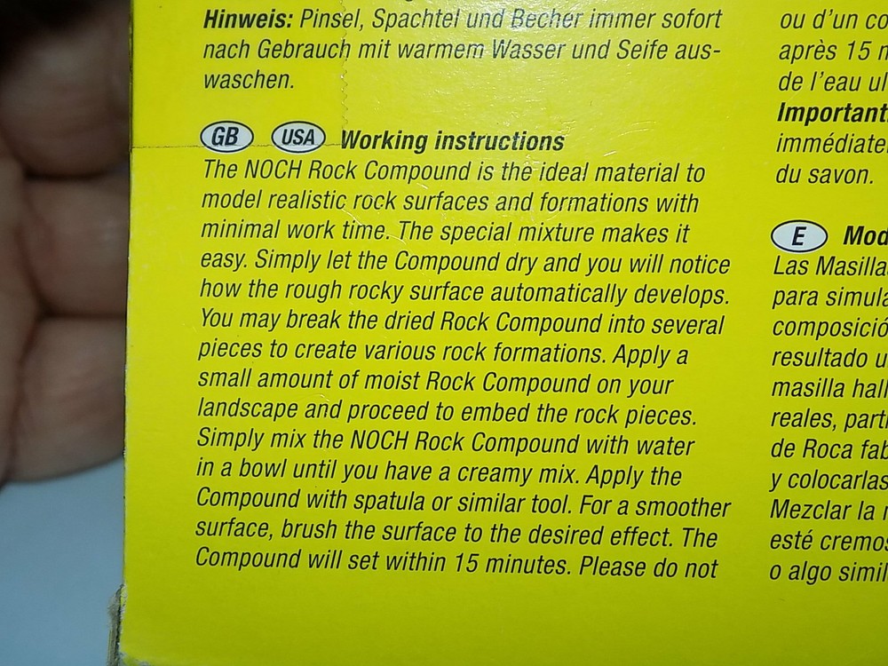 Noch 60890 Sandstone Rock Compound NIB