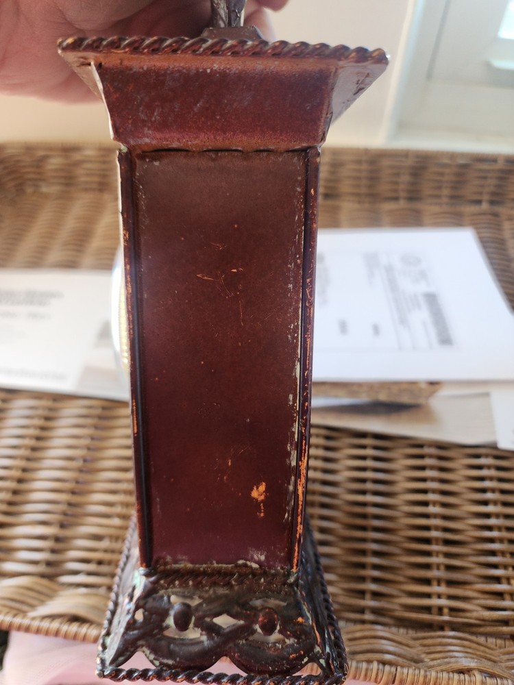 rustic table clock