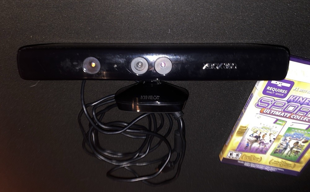 Official Microsoft Xbox 360 Kinect Motion Sensor Bar and Kinect Games