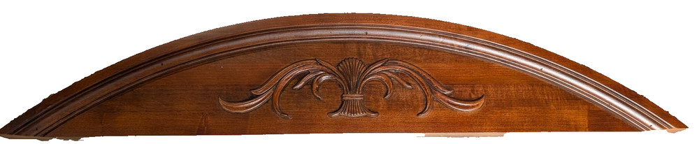 British Classics Ethan Allen Armoire Crest Pediment Cherry cinnabar