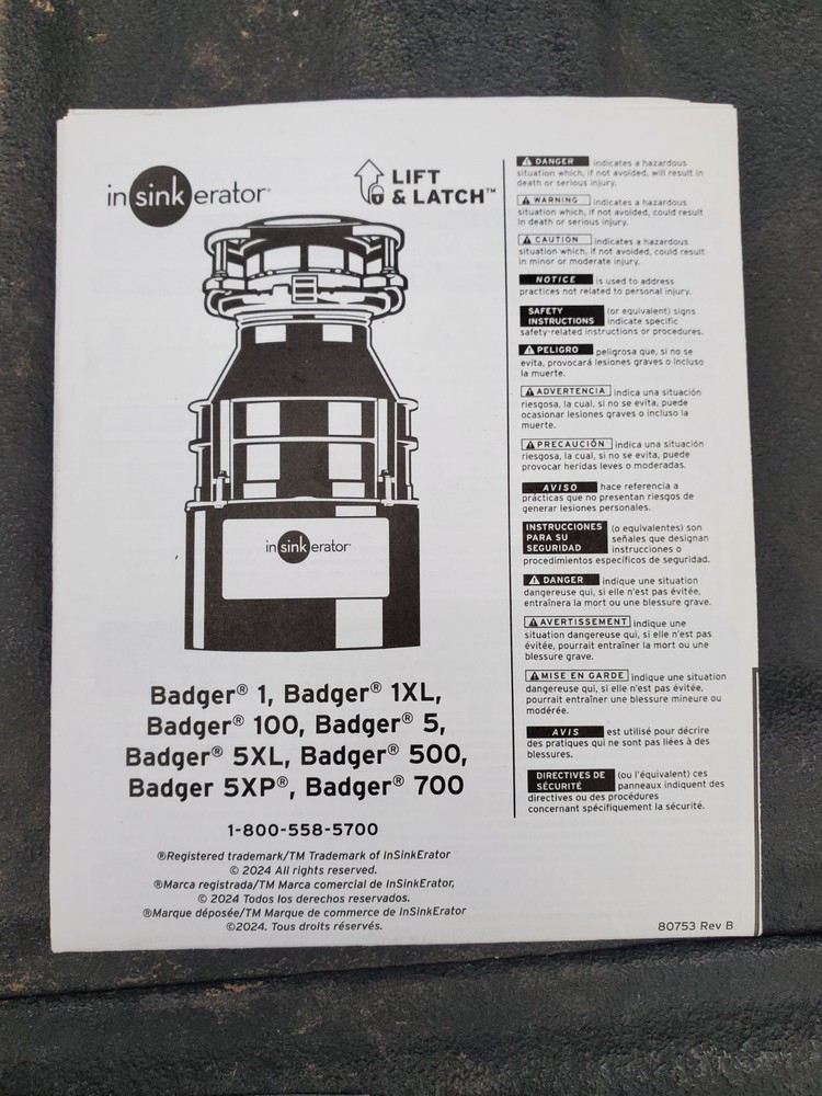 1 Insinkerator Garbage Disposal Flange Quick Lock Mount Kitchen Sink