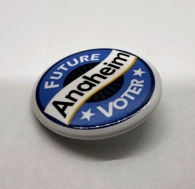 Future Anaheim Voter Pin Button 1.25"