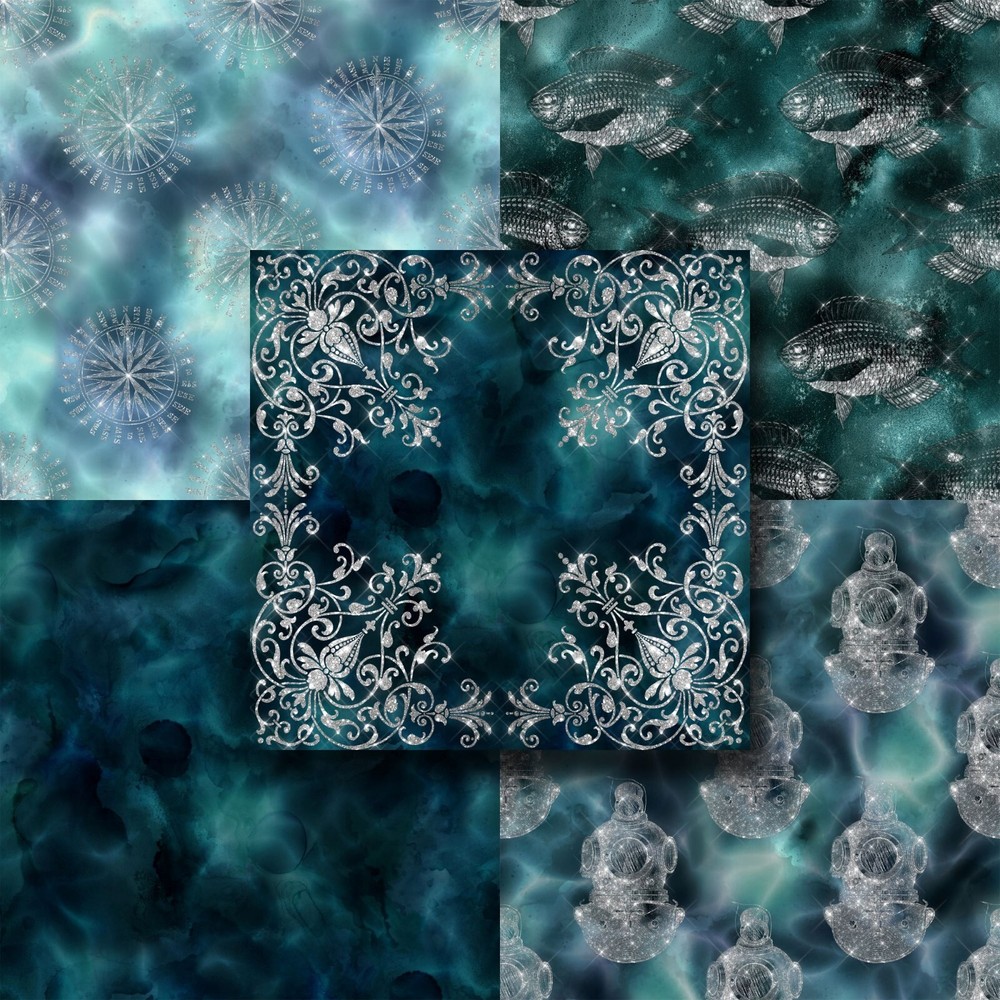 NAUTICAL GLITTER - Paper Pack