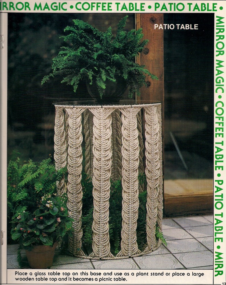 Bathroom Accessories Patterns - Craft Book: #7430 Macrame Go Round - Towel Ring