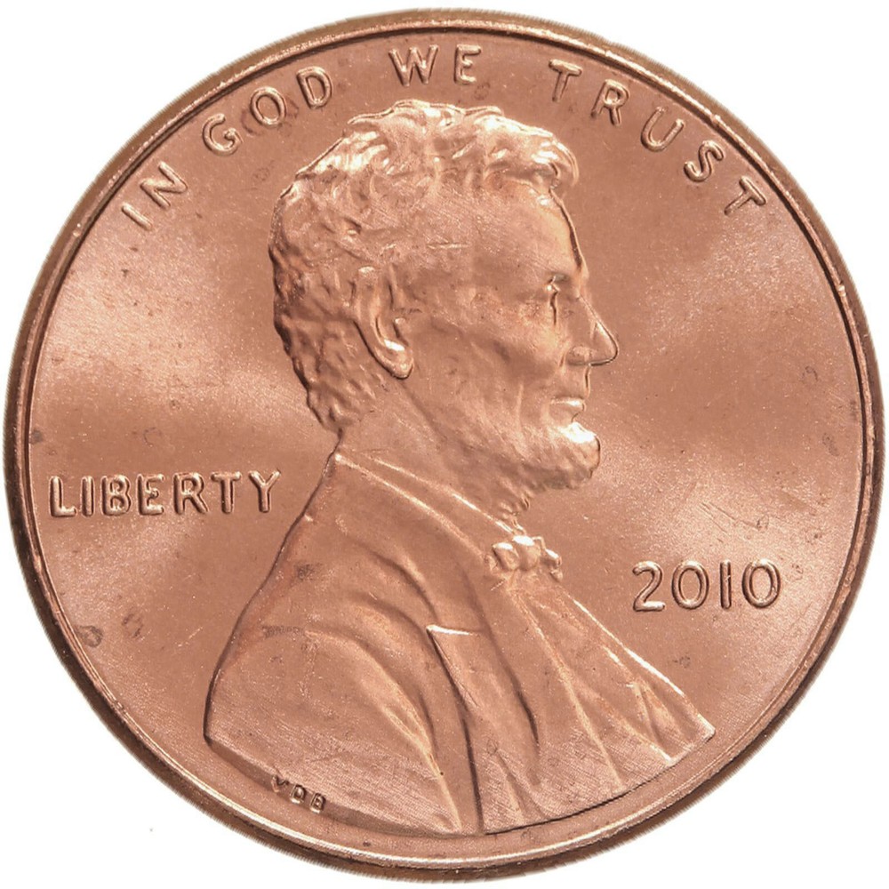 2010 (P) Lincoln Shield Cent BU Penny US Coin