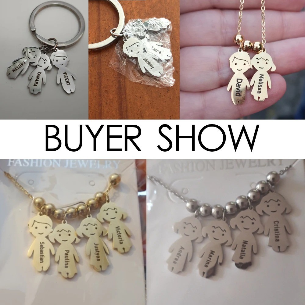 Child Personalized Keychain Gift for Parents