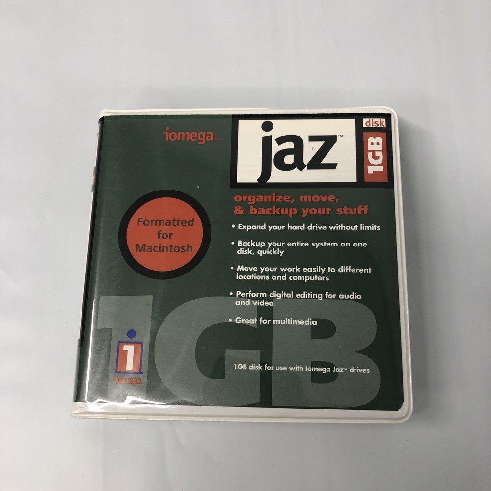 Iomega Jaz 1GB Disk Mac Formatted