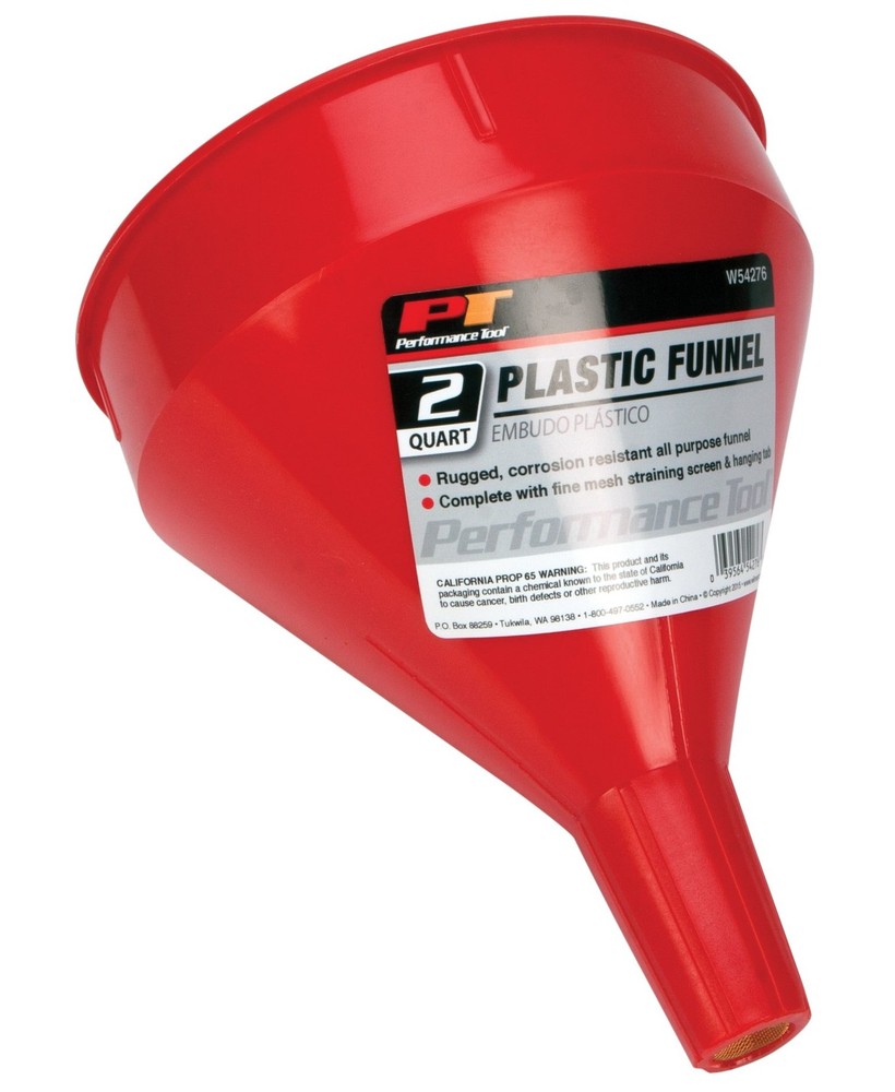 Performance Tool 2 Quart Plastic Funnel (W54276)