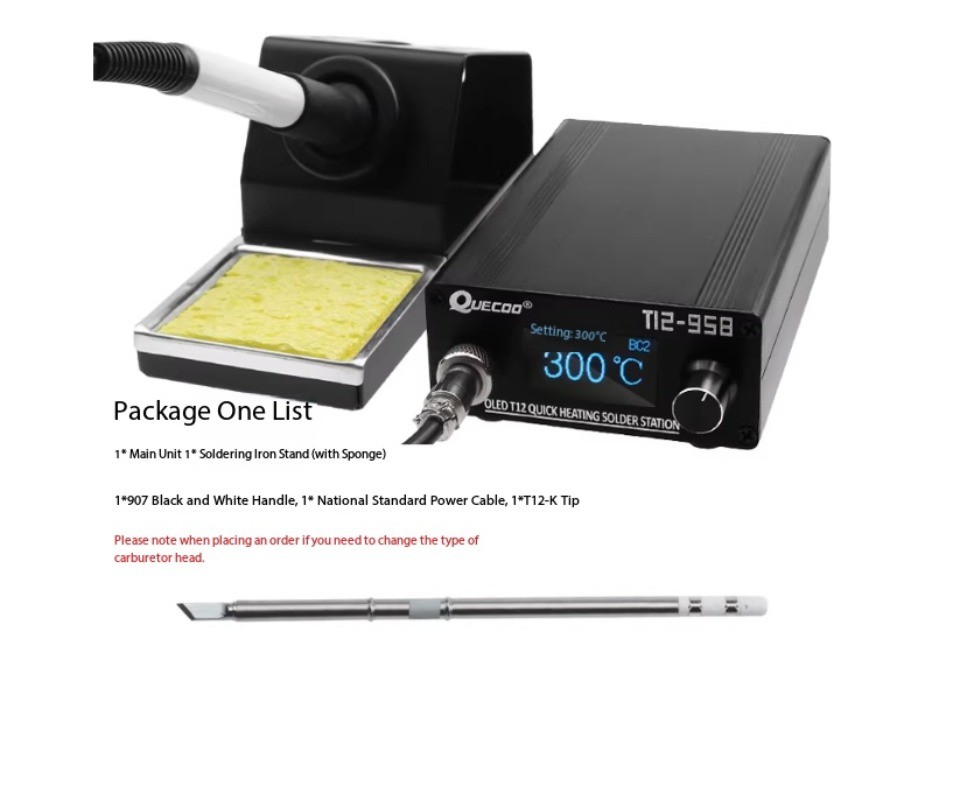 Smart Soldering Station with Adjustable Temperature Control and Digital Display