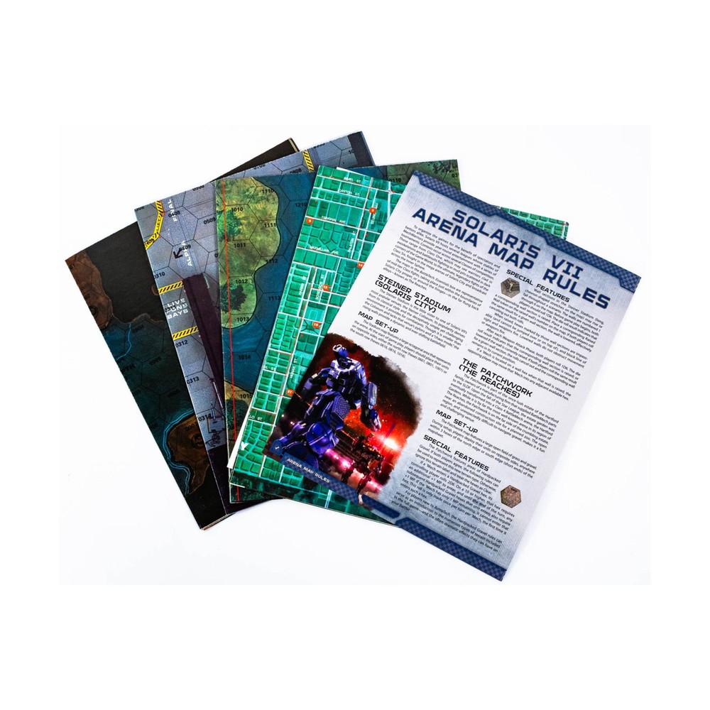 FASA Battletech Core Box Set Solaris VII - Maps Only! EX
