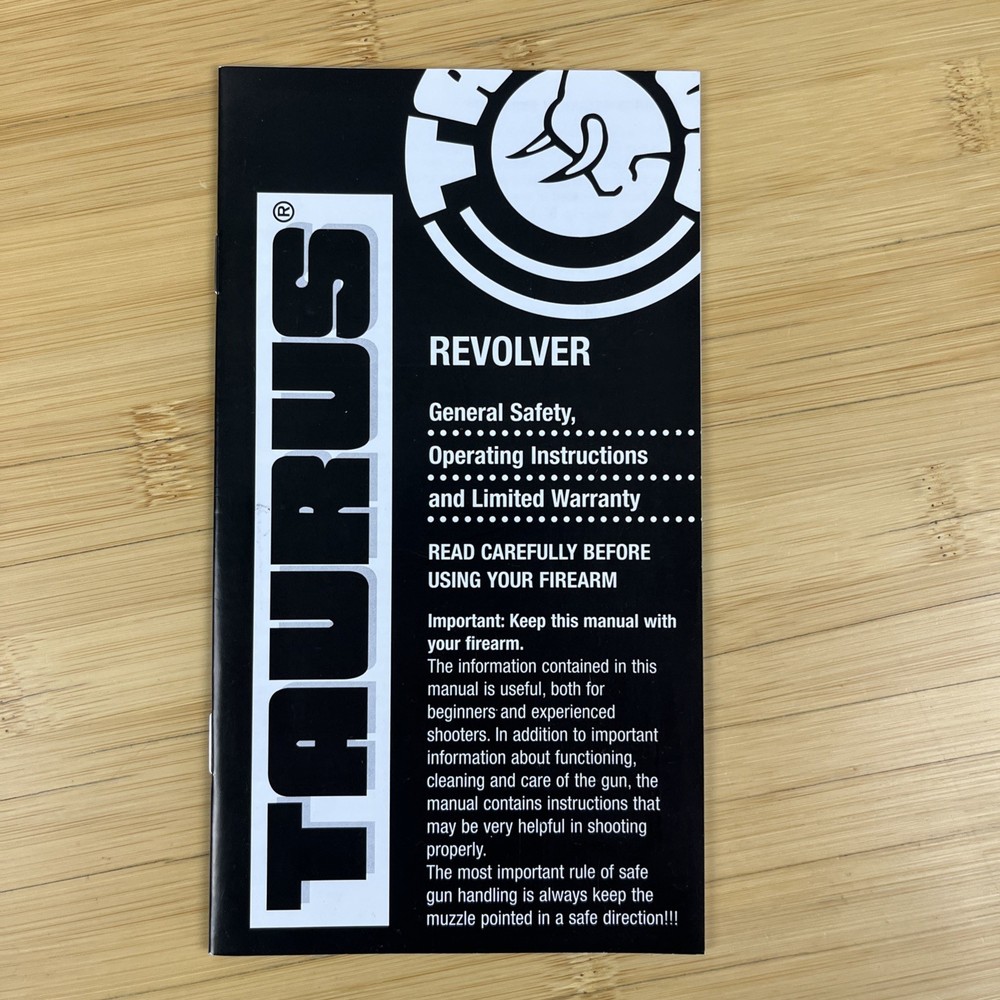 TAURUS REVOLVER OWNERS MANUAL 2007