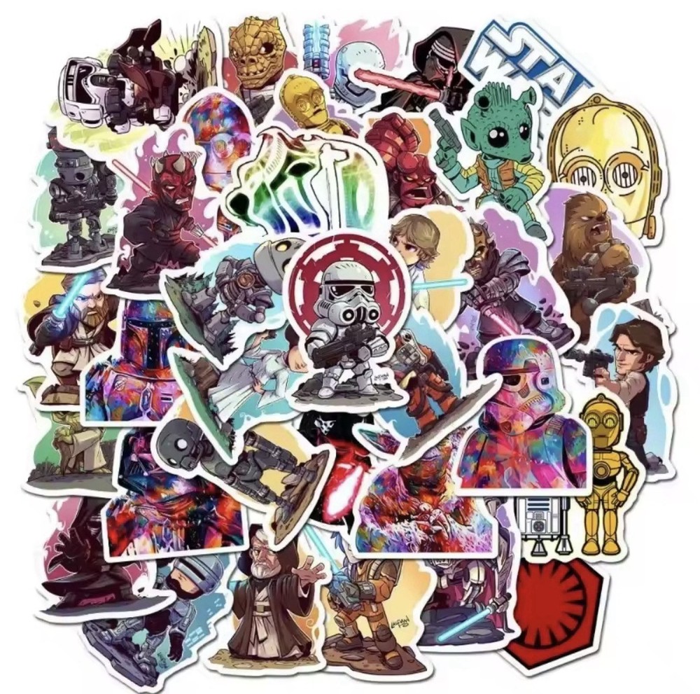 Star wars Stickers 10 Per Pack Waterproof Decal Sticker Set