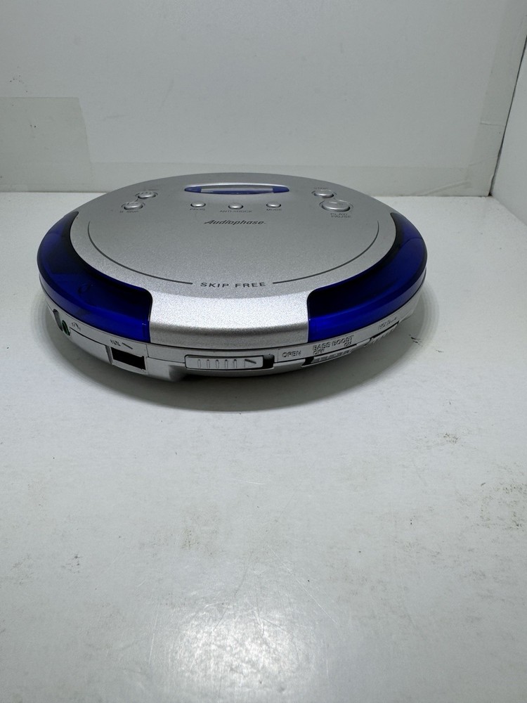 Audiophase CD-315 Portable CD Compact Disc Player Blue Tested SHIPS SAME DAY