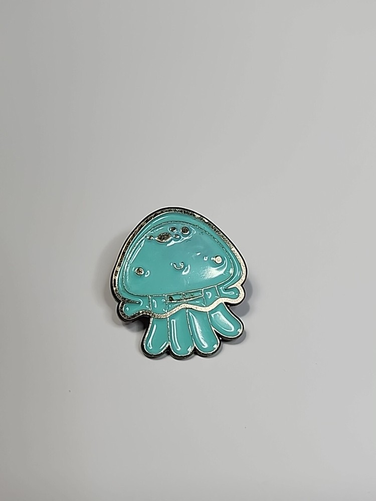 Cartoon Blue Octopus Lapel Pin