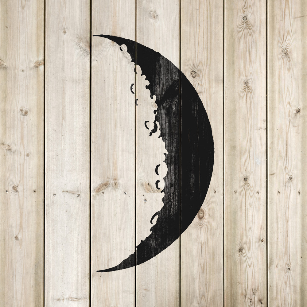 Crescent Moon Stencil - Durable & Reusable Mylar Stencils