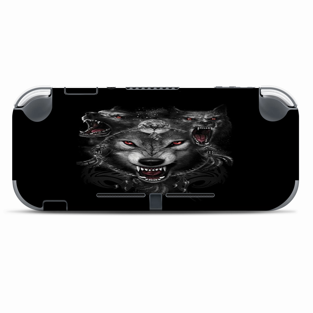 Skins Decals wrap for Nintendo Switch Lite - Angry Wolves Pack Howling