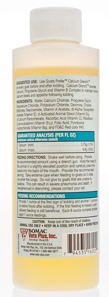 Goats Prefer Calcium Drench, 8 oz