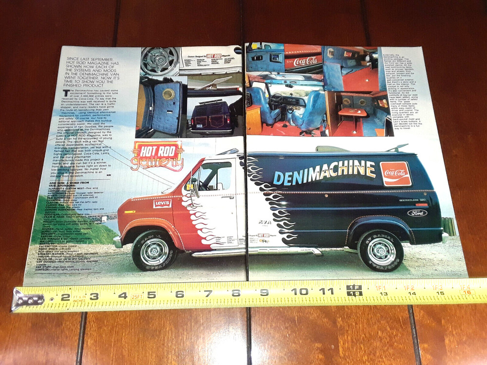 1977 FORD VAN LEVIS DENIMACHINE COCA COLA ORIGINAL ARTICLE
