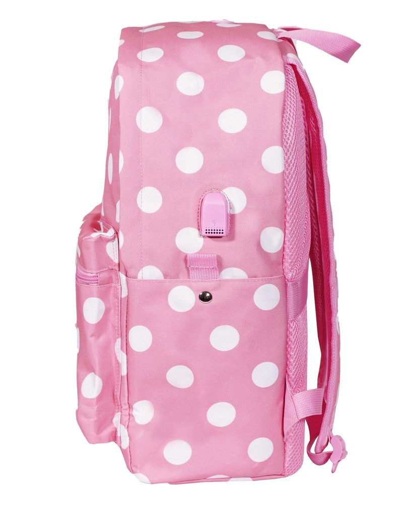 Classic Laptop Backpack Large Pinkdot