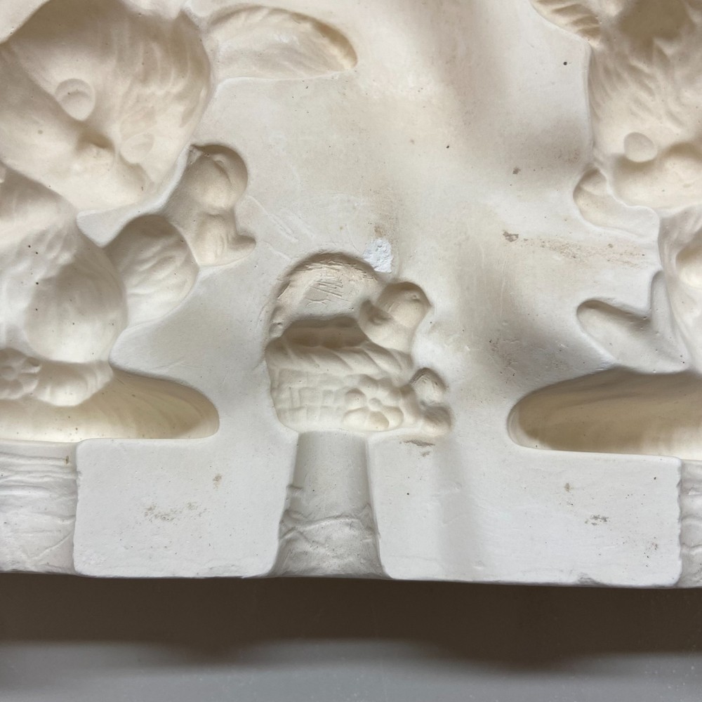 Ceramic Slip Casting Mold Bunny 2 Rabbits Provincial #P438