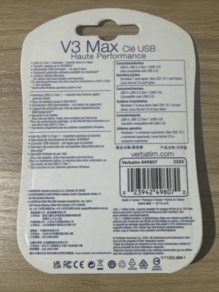 Verbatim V3 Max 64GB Flash Drive