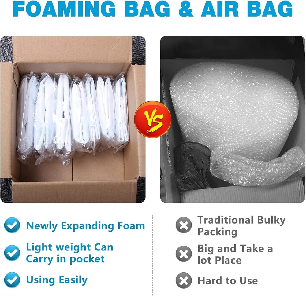 2 PCS Quick Expanding Foam Packaging System - Custom Fit for Shipping Protection