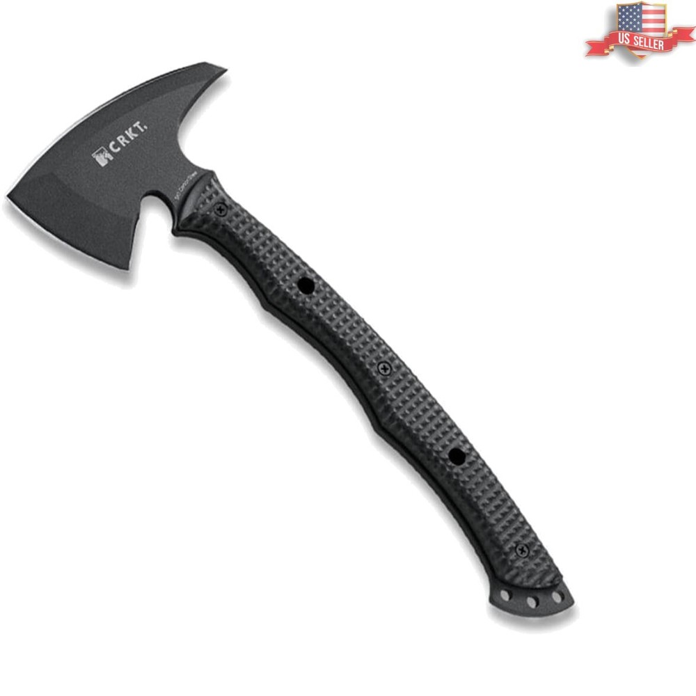 Versatile Kangee T-Hawk: Lightweight Black Tomahawk with Checkered Handle 2725