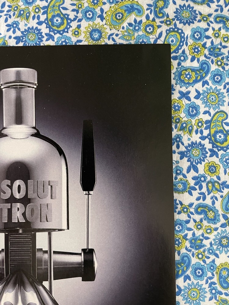Absolut Citron Vodka 1998 Print Ad Absolut Squeeze