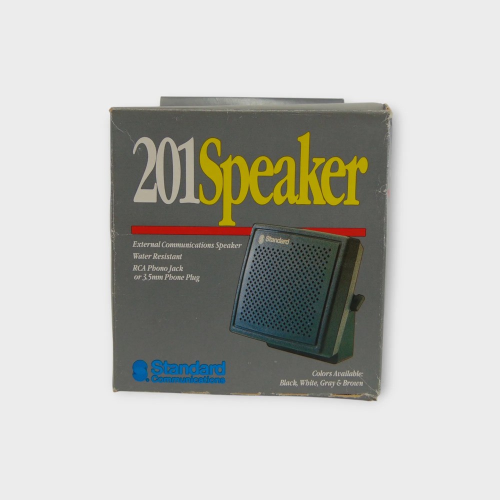 Standard Communications 201 Speaker External Comm Speaker (Black) New