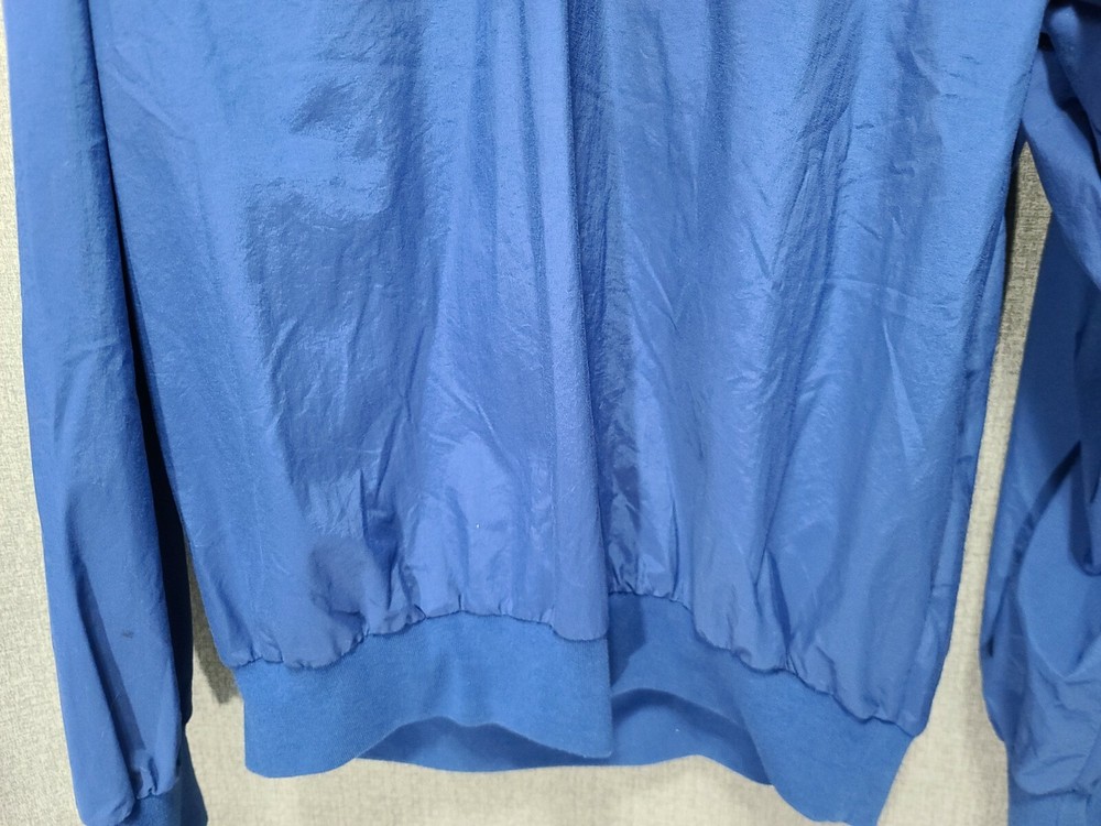 Nike Golf Mens Pullover Windbreaker Blue Long Sleeve 1/4 Button Medium B33