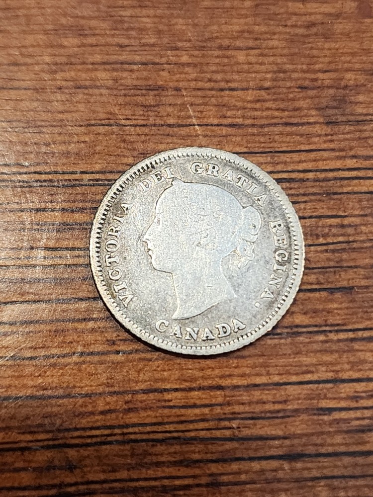 1883H Canada 5 Cents Silver Coin