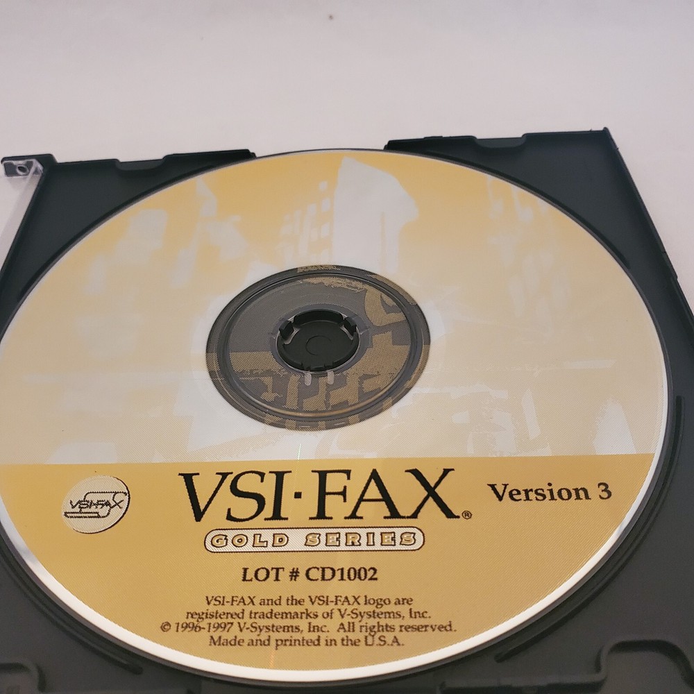 VSI FAX V-Systems Disk Release Volume 3 1997 96 Unix Esker CD 1002 Computer Gold