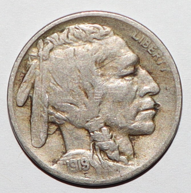 1919 Buffalo Nickel VF (U167)